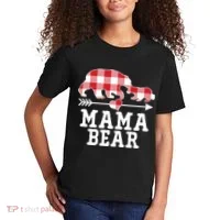 Buffalo Plaid Mama Bear Kids T-Shirt thumb 2
