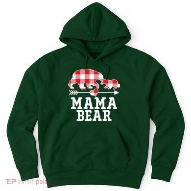 Buffalo Plaid Mama Bear Hoodie