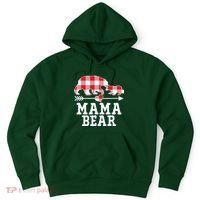Buffalo Plaid Mama Bear Hoodie thumb 0