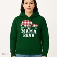 Buffalo Plaid Mama Bear Hoodie thumb 5