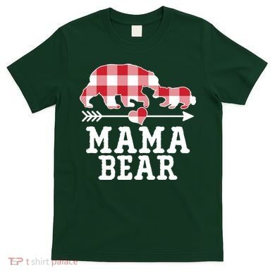Buffalo Plaid Mama Bear T-Shirt