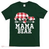 Buffalo Plaid Mama Bear T-Shirt thumb 0