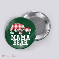 Buffalo Plaid Mama Bear Button thumb 0