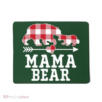 Buffalo Plaid Mama Bear Mousepad
