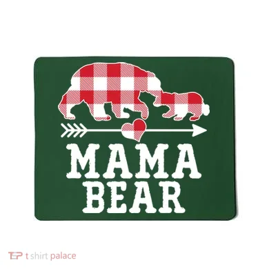 Buffalo Plaid Mama Bear Mousepad