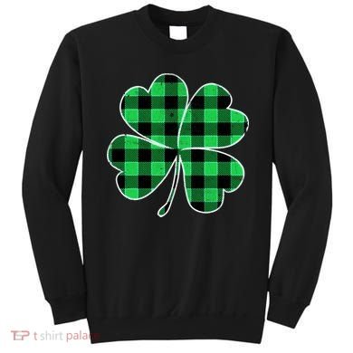Buffalo Plaid Vintage Clover Sweatshirt