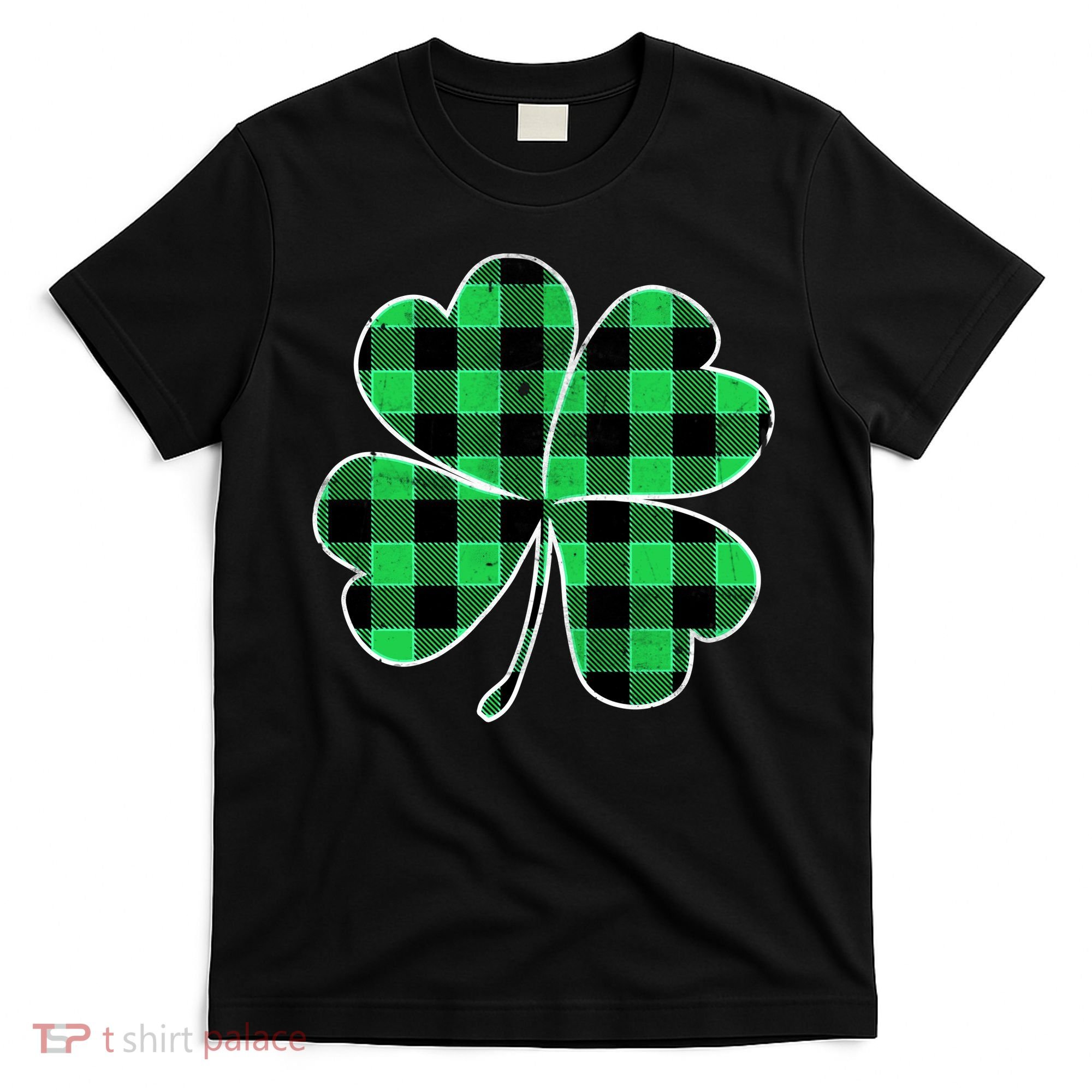 Buffalo Plaid Vintage Clover T-Shirt