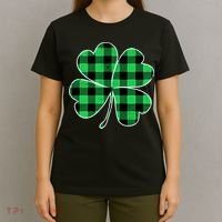 Buffalo Plaid Vintage Clover T-Shirt thumb 4