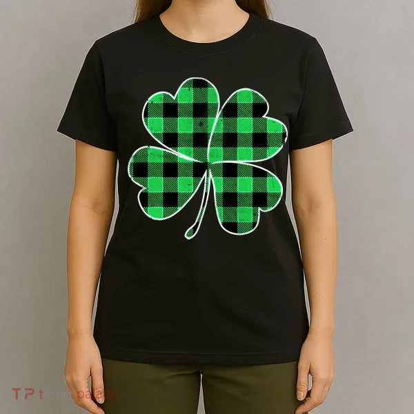 Buffalo Plaid Vintage Clover T-Shirt