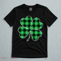 Buffalo Plaid Vintage Clover T-Shirt thumb 5