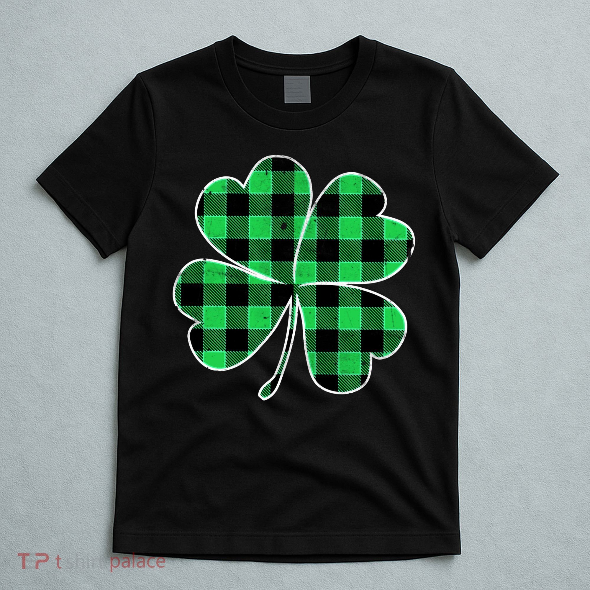 Buffalo Plaid Vintage Clover T-Shirt
