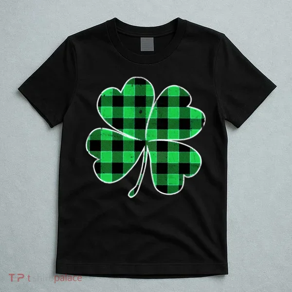 Buffalo Plaid Vintage Clover T-Shirt