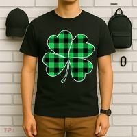 Buffalo Plaid Vintage Clover T-Shirt thumb 6