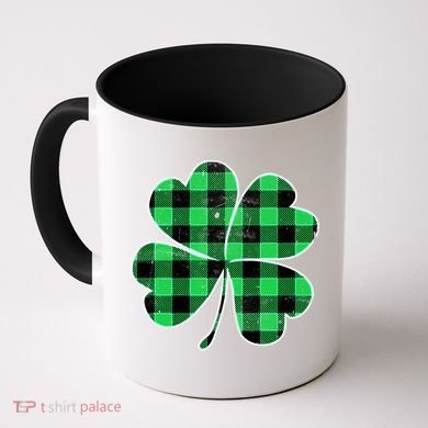 Buffalo Plaid Vintage Clover Coffee Mug
