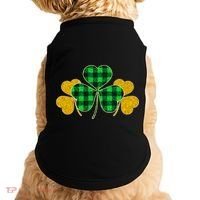 Buffalo Shamrock Plaid Irish Clovers Doggie Tank thumb 0