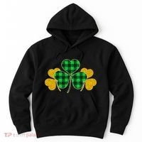 Buffalo Shamrock Plaid Irish Clovers Hoodie thumb 0