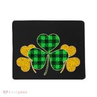 Buffalo Shamrock Plaid Irish Clovers Mousepad thumb 0