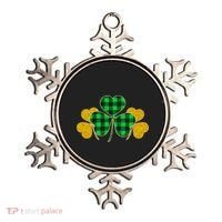 Buffalo Shamrock Plaid Irish Clovers Ornament thumb 0