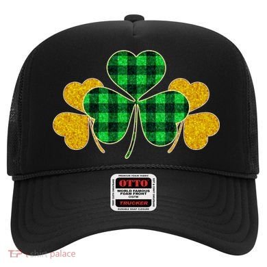Buffalo Shamrock Plaid Irish Clovers Hat