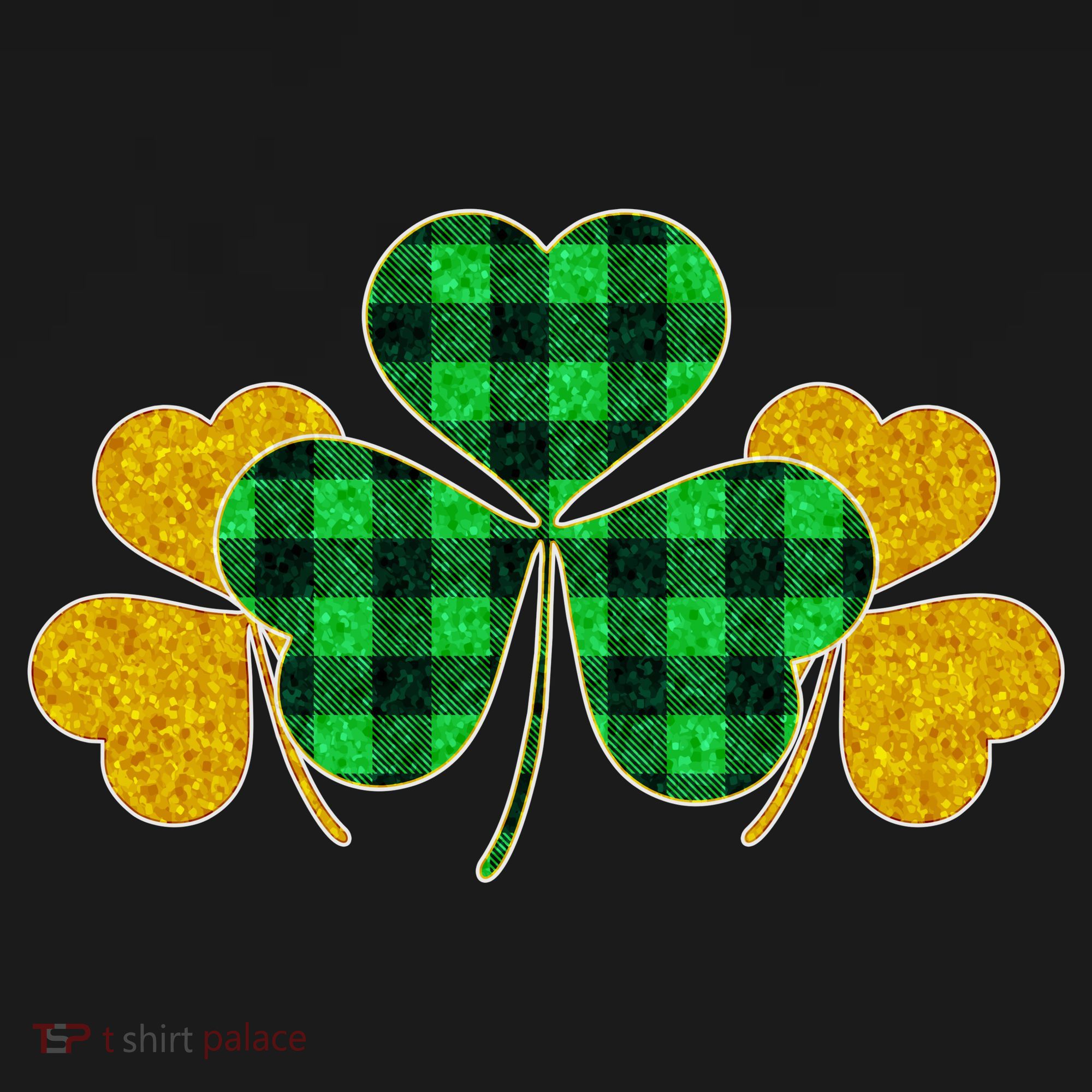 Buffalo Shamrock Plaid Irish Clovers Women's T-Shirt