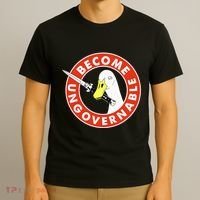 Become Ungovernable Goose Knife Funny Quote T-Shirt thumb 3