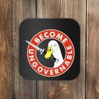 Become Ungovernable Goose Knife Funny Quote Coaster thumb 0