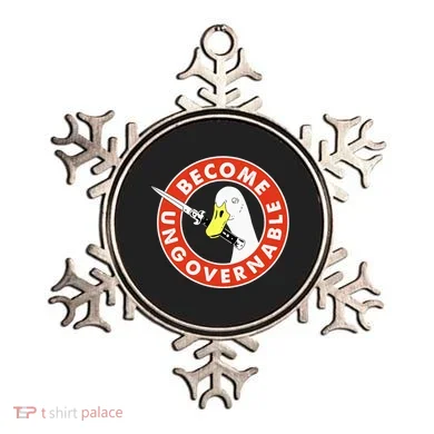 Become Ungovernable Goose Knife Funny Quote Ornament