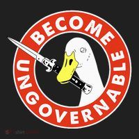 Become Ungovernable Goose Knife Funny Quote Hat thumb 2