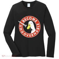 Become Ungovernable Goose Knife Funny Quote Women's Long Sleeve Shirt thumb 0