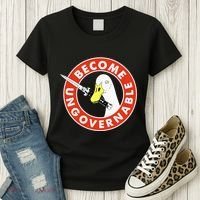 Become Ungovernable Goose Knife Funny Quote Women's T-Shirt thumb 3
