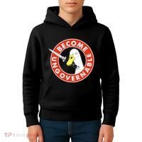 Become Ungovernable Goose Knife Funny Quote Kids Hoodie thumb 4