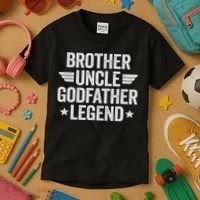 Brother Uncle Godfather Legend Kids T-Shirt thumb 3