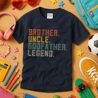 Brother Uncle Godfather Legend Kids T-Shirt thumb 3