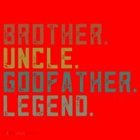 Brother Uncle Godfather Legend Santa Hat thumb 1