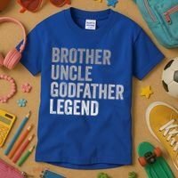 Brother Uncle Godfather Legend Favorite Best Uncle Meaningful Gift Kids T-Shirt thumb 3