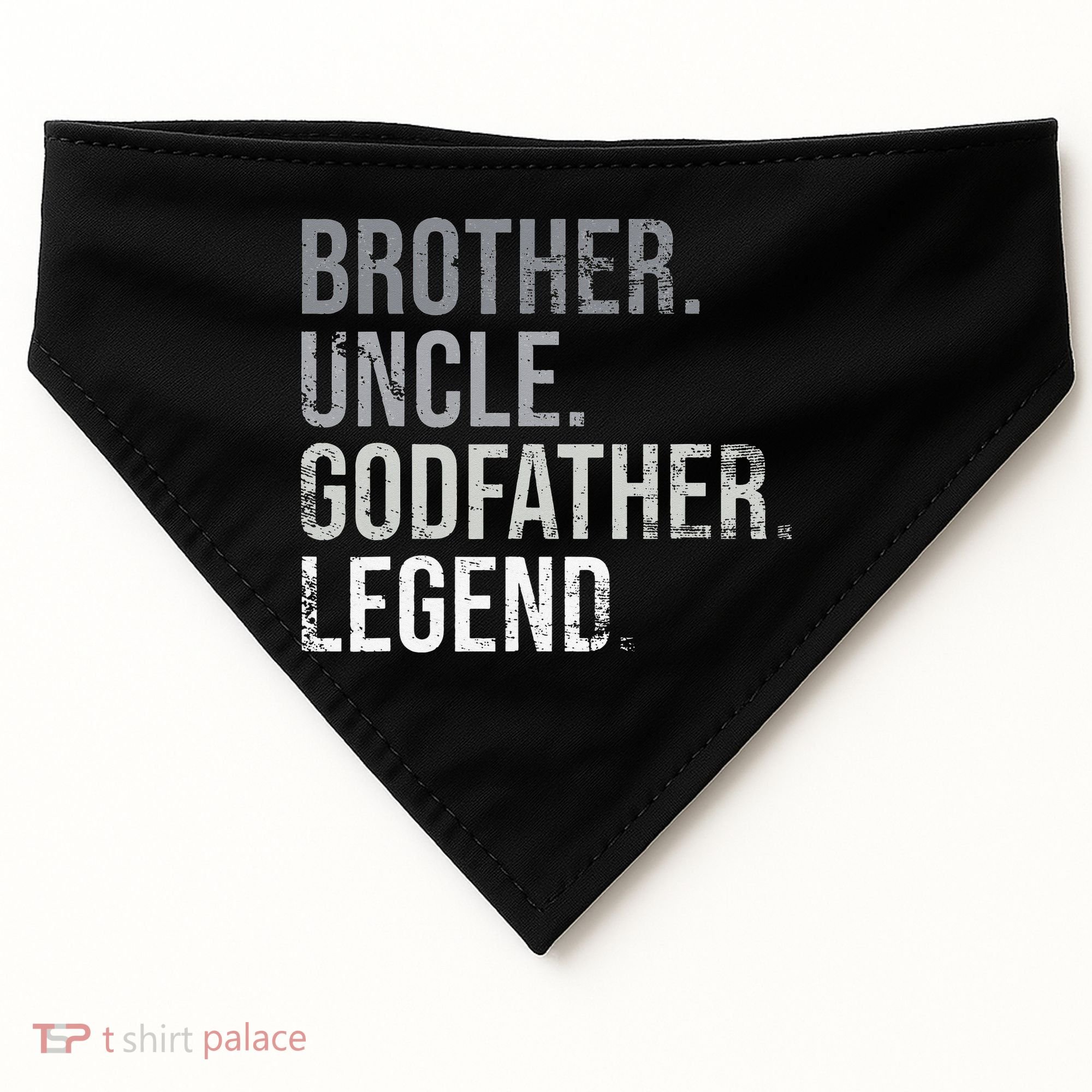 Brother Uncle Godfather Legend Best Funny Uncle USA-Made Doggie Bandana
