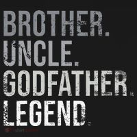 Brother Uncle Godfather Legend Best Funny Uncle USA-Made Doggie Bandana thumb 2