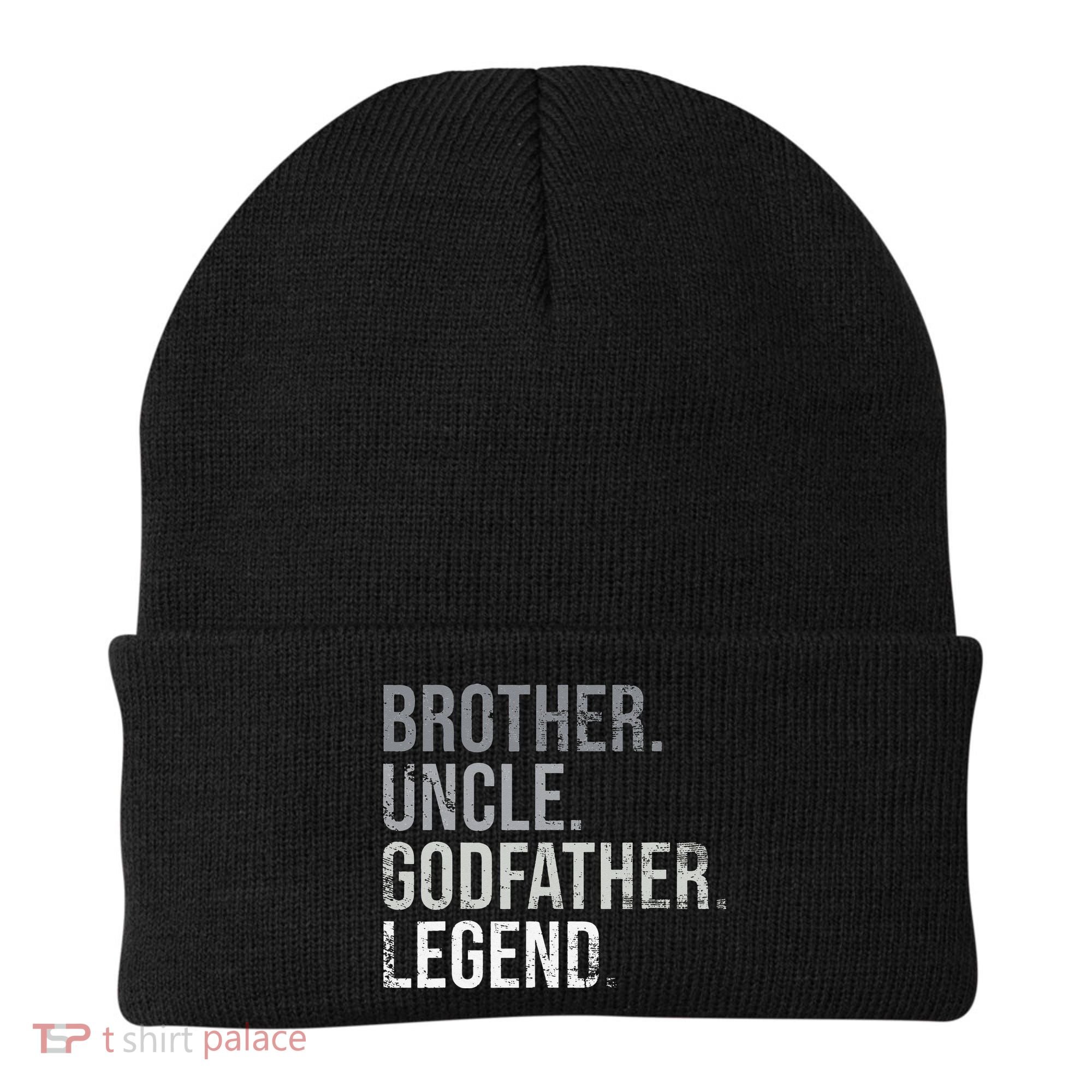 Brother Uncle Godfather Legend Best Funny Uncle Beanie