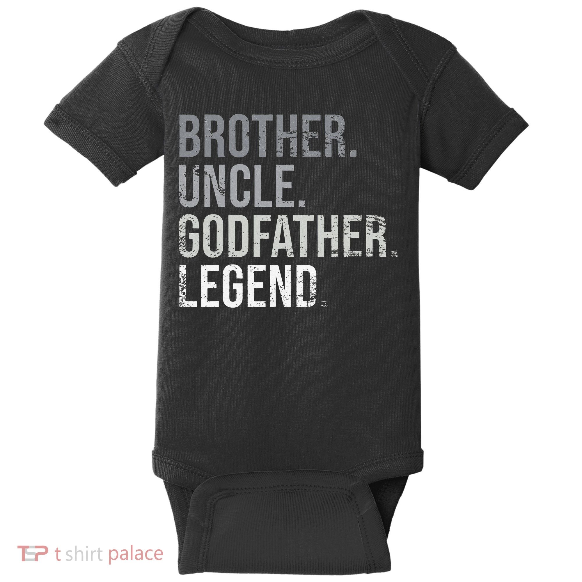 Brother Uncle Godfather Legend Best Funny Uncle Baby Bodysuit
