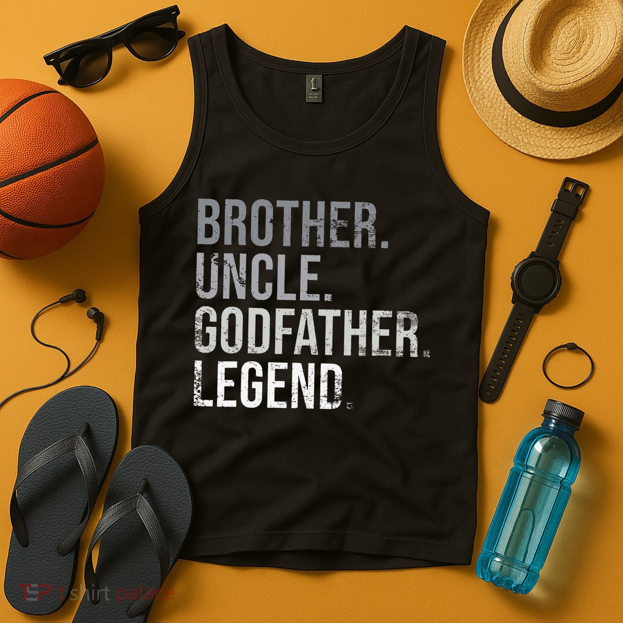 Brother Uncle Godfather Legend Best Funny Uncle Tank Top