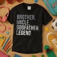 Brother Uncle Godfather Legend Best Funny Uncle Kids T-Shirt thumb 3