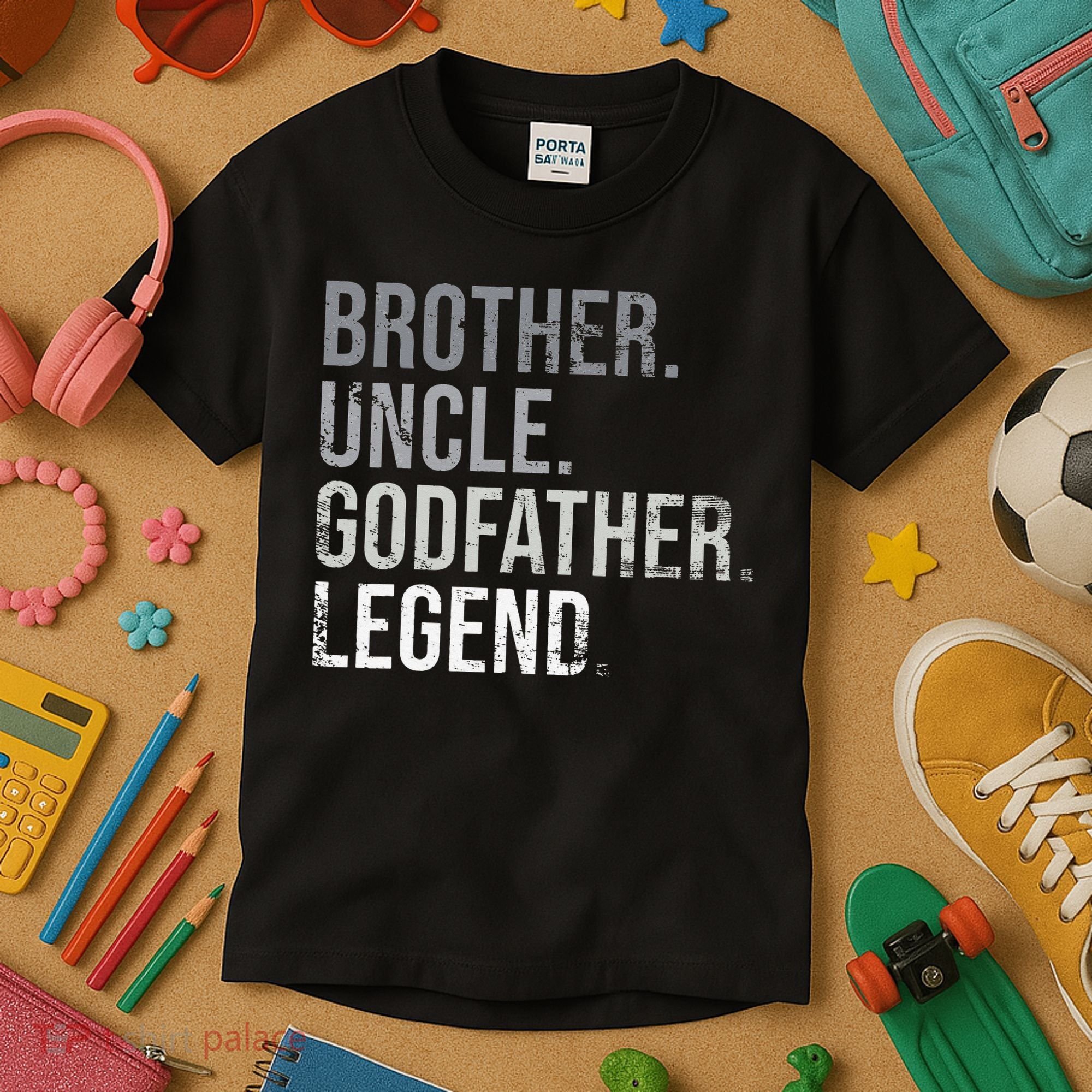 Brother Uncle Godfather Legend Best Funny Uncle Kids T-Shirt