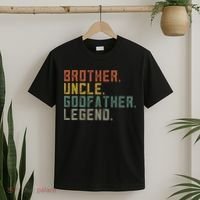 Brother Uncle Godfather Legend Fun Best Funny Uncle T-Shirt thumb 2