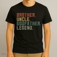 Brother Uncle Godfather Legend Fun Best Funny Uncle T-Shirt thumb 3