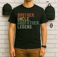 Brother Uncle Godfather Legend Fun Best Funny Uncle T-Shirt thumb 6