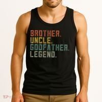 Brother Uncle Godfather Legend Fun Best Funny Uncle Tank Top thumb 3