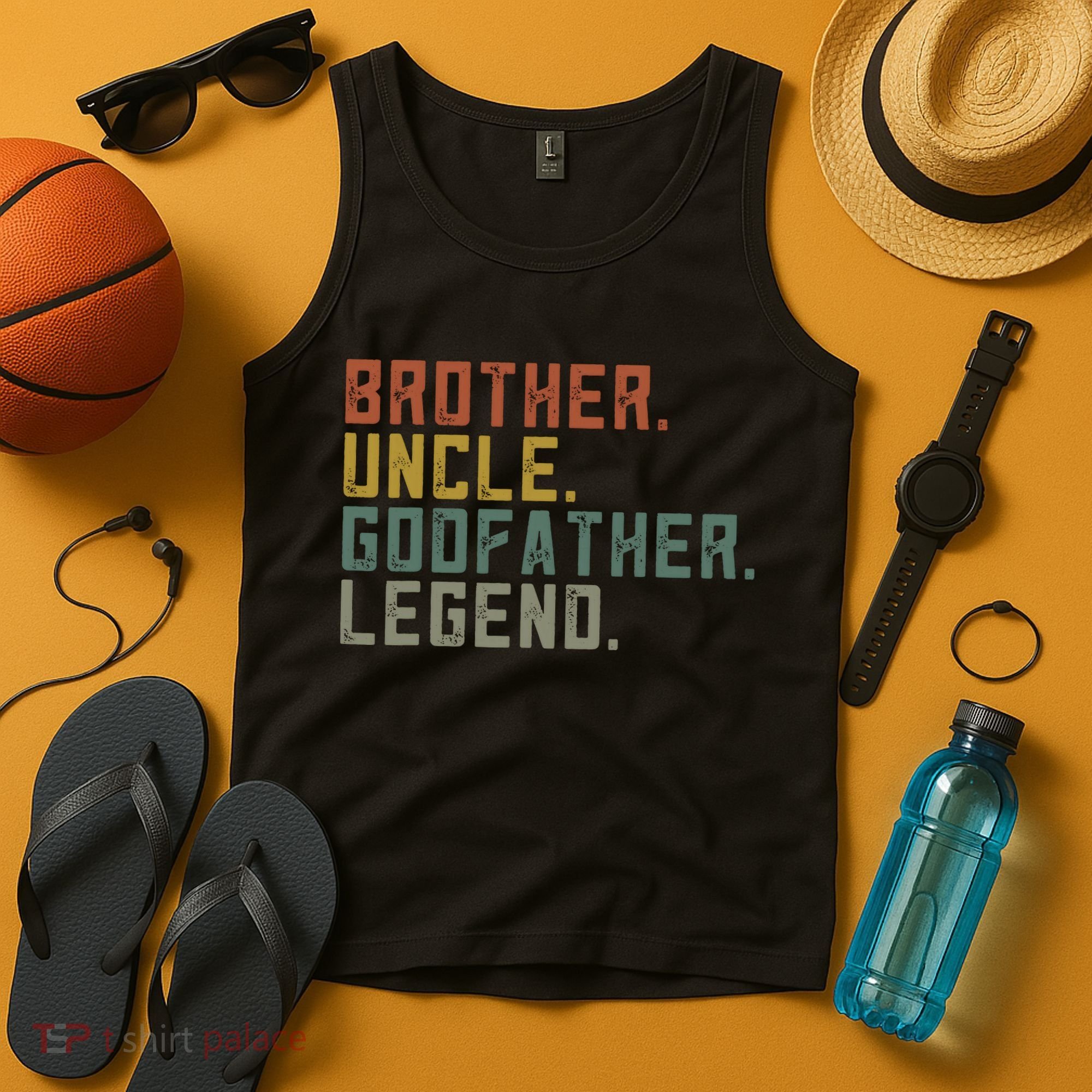 Brother Uncle Godfather Legend Fun Best Funny Uncle Tank Top