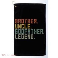 Brother Uncle Godfather Legend Fun Best Funny Uncle Golf Towel thumb 0