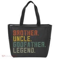 Brother Uncle Godfather Legend Fun Best Funny Uncle Tote Bag thumb 0