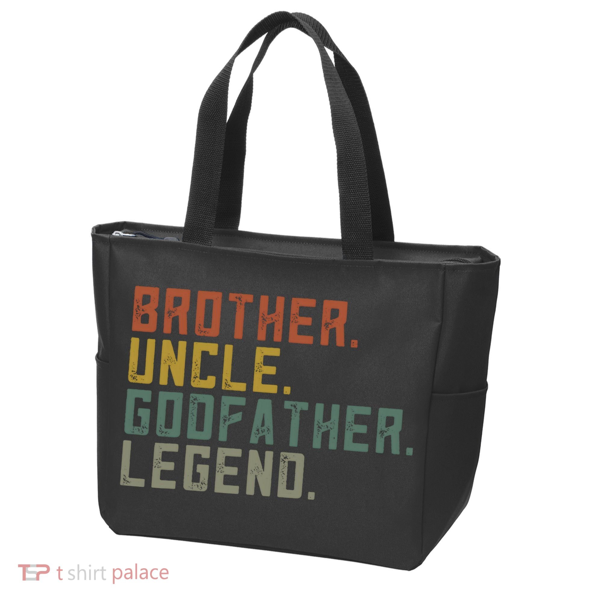 Brother Uncle Godfather Legend Fun Best Funny Uncle Tote Bag
